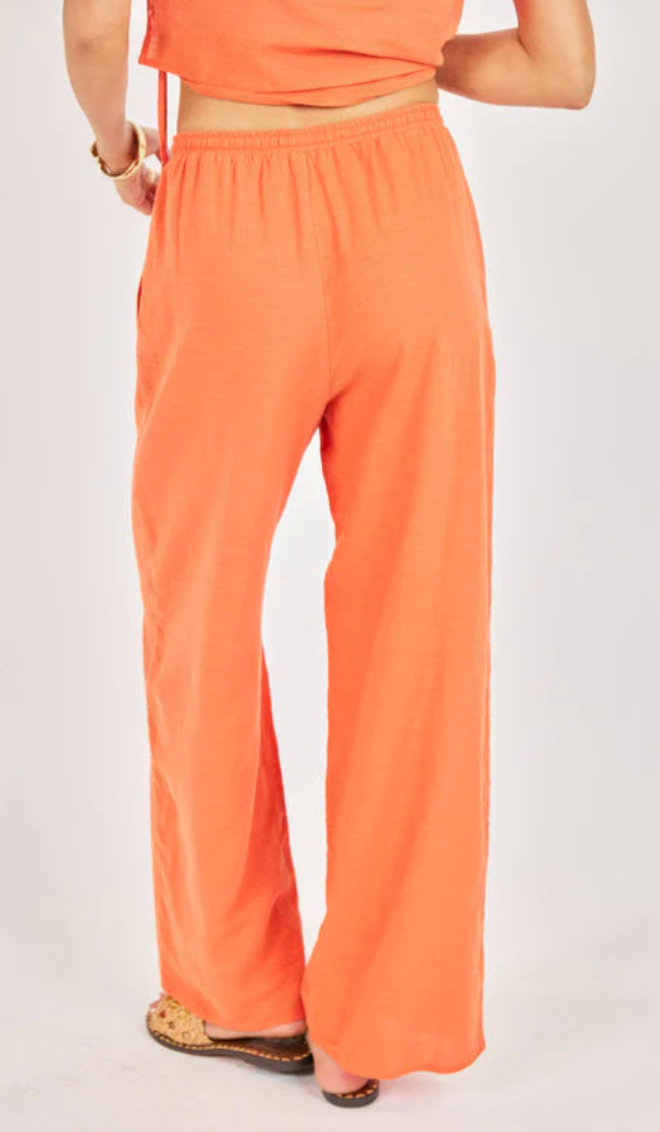 Good Day Linen Pants - Orange
