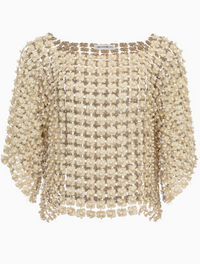 Blossom Crochet Top - Gold
