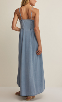 Angel Eyes Denim Midi Dress