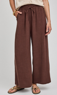 Arlo Linen Pants - Espresso
