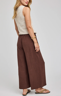 Arlo Linen Pants - Espresso