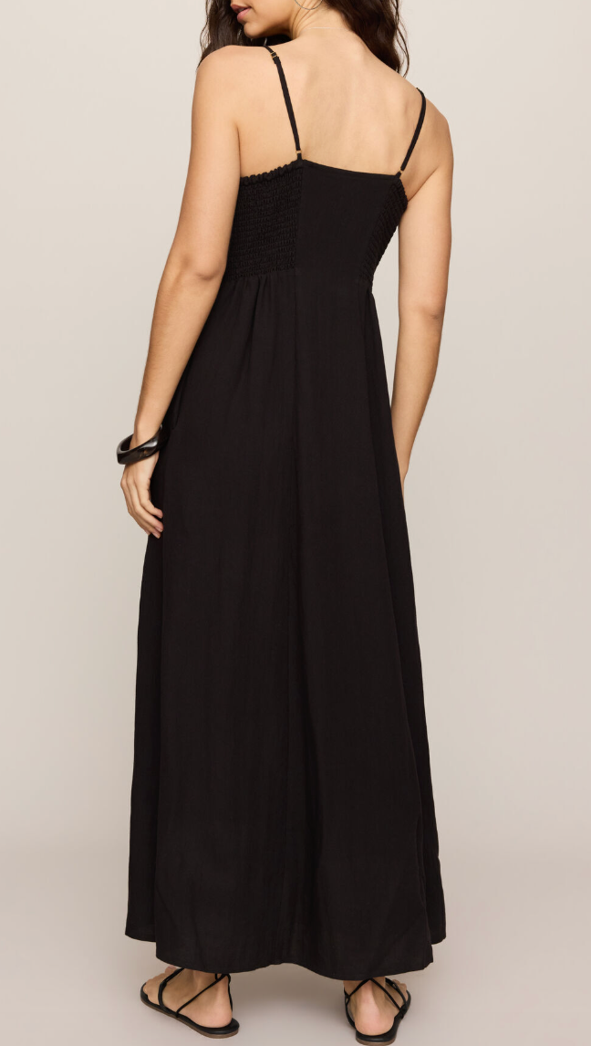 Angel Eyes Midi Dress - Black