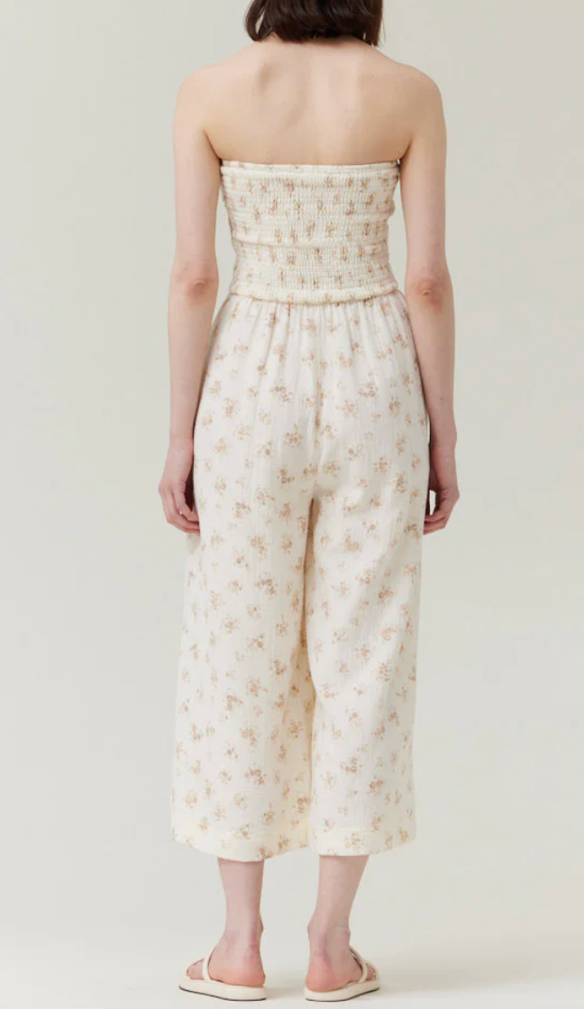 Zoe Strapless Jumpsuit - Natural