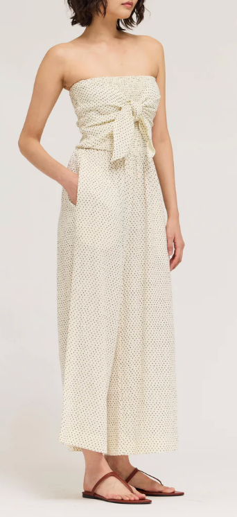 Zoe Strapless Jumpsuit - Ivy Floral