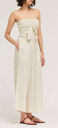 Zoe Strapless Jumpsuit - Ivy Floral