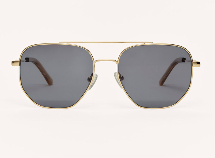 Highway Sunglasses - Gold/Grey