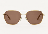 Highway Sunglasses - Satin Gold/Brown