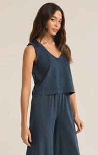 Sloan V - Neck Tank - Midnight