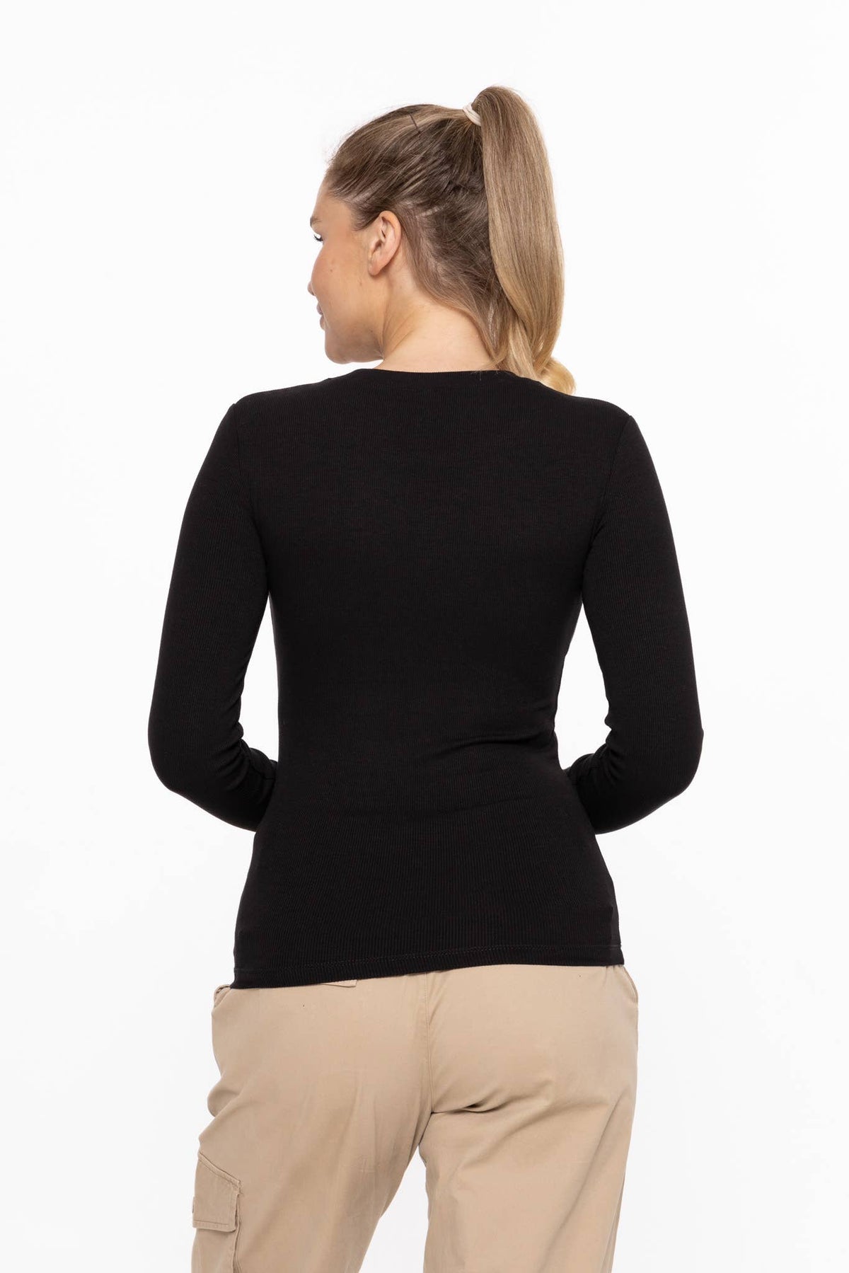 Karissa Long Sleeve Top - Black