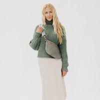 Westlyn Woven Bum Bag: Gray