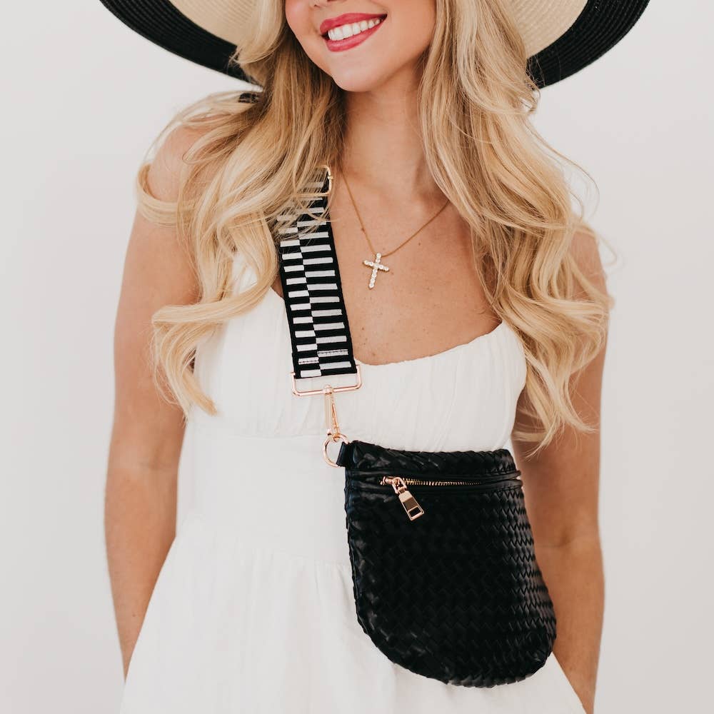 Westlyn Woven Bum Bag : Black