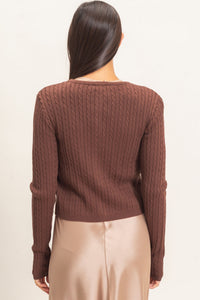 Melanie Long Sleeve Knit Sweater