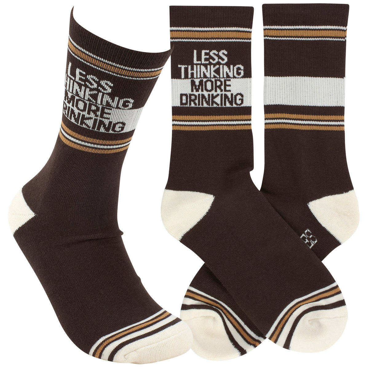 Less Thinking More Drinking Socks