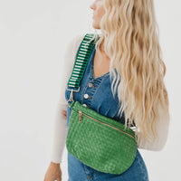 Westlyn Woven Bum Bag: Emerald