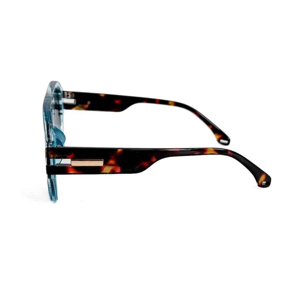 Knox Aviator Sunglasses: Blue/Black
