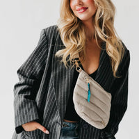 Jolie Puffer Bum Bag: Emerald
