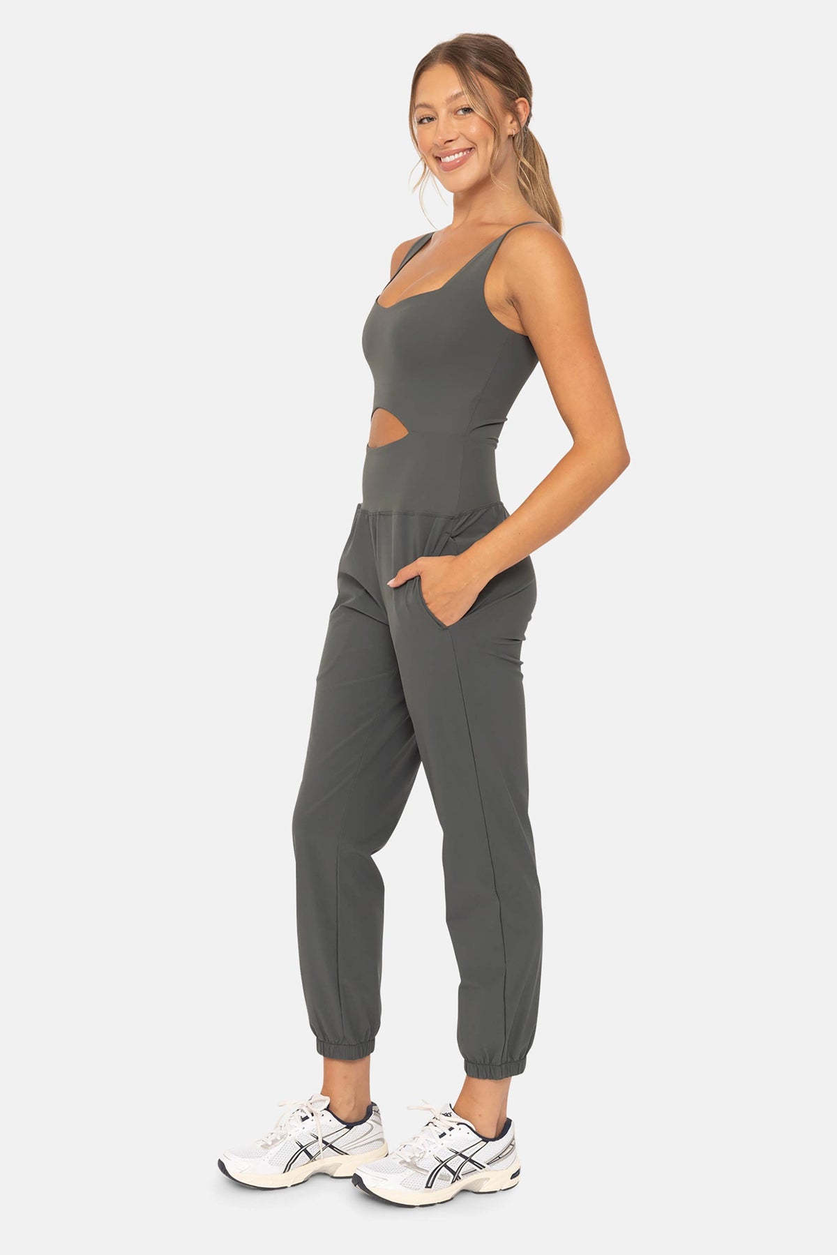 Peaco Keyhole Cut Out Jumpsuit