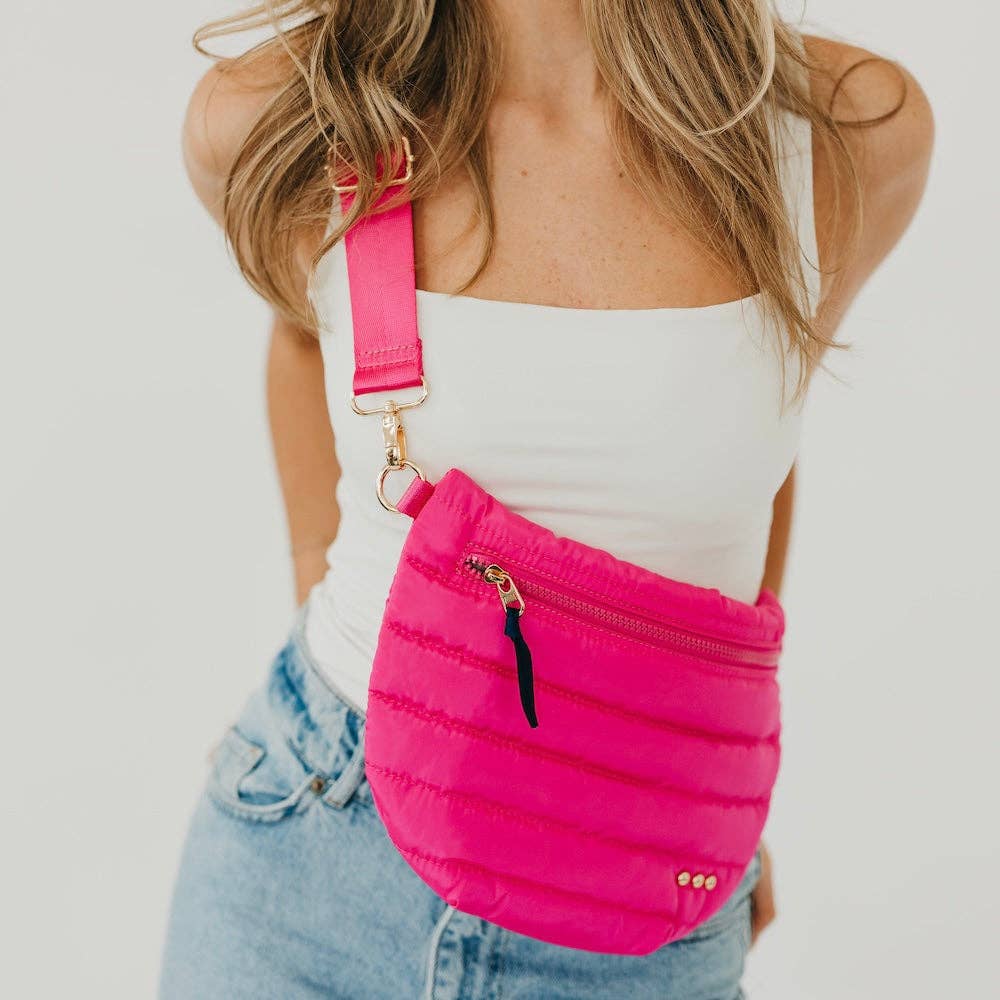 Jolie Puffer Bum Bag: Emerald