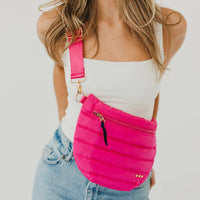 Jolie Puffer Bum Bag: Emerald
