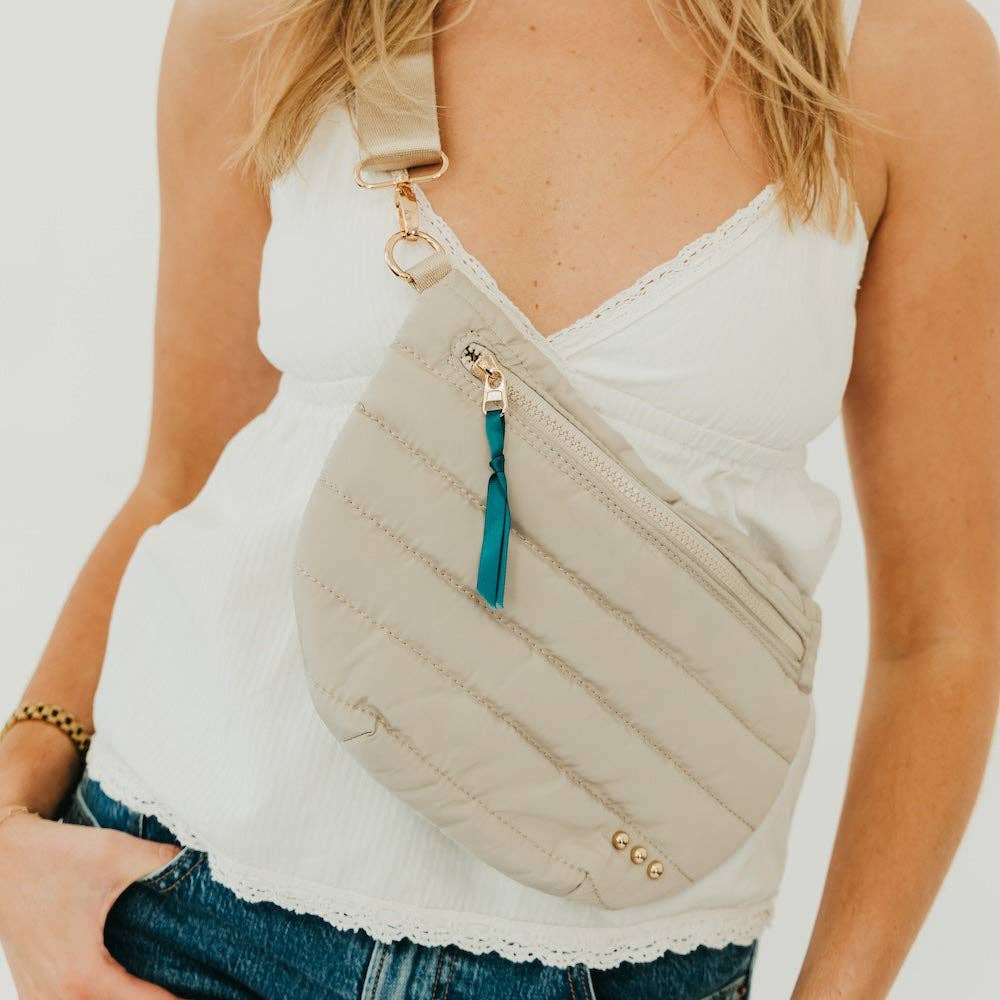 Jolie Puffer Bum Bag: Emerald