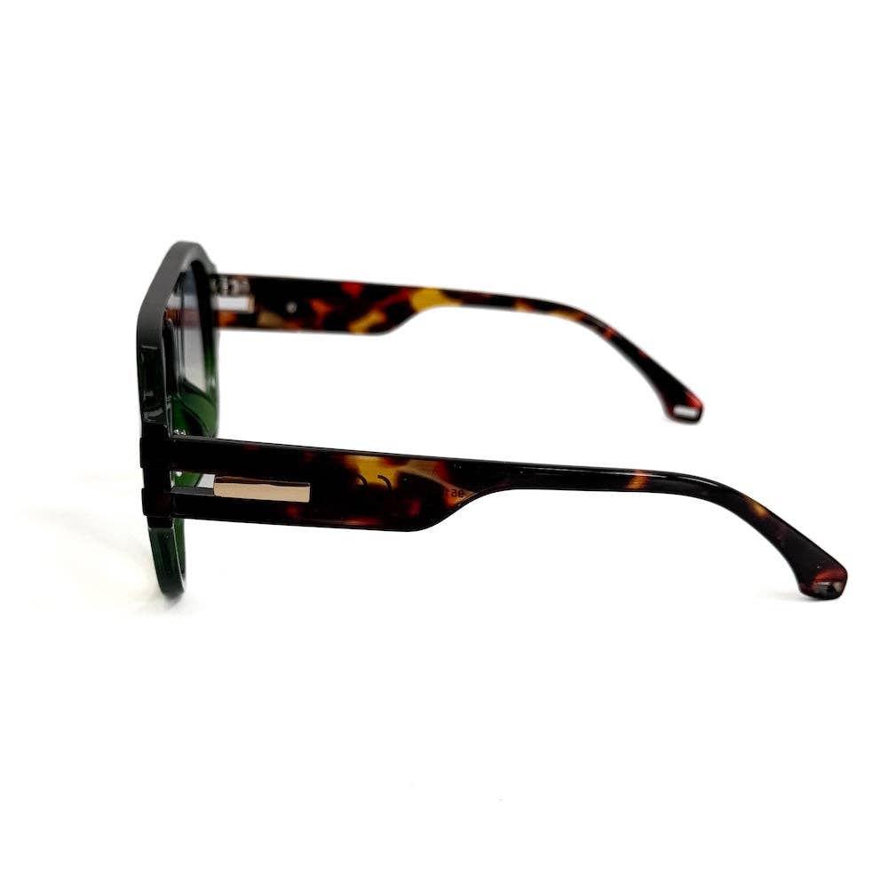Knox Aviator Sunglasses: Black/Black