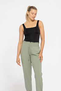Shine On Square Neck Bodysuit - Black
