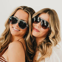 Knox Aviator Sunglasses: Blue/Black