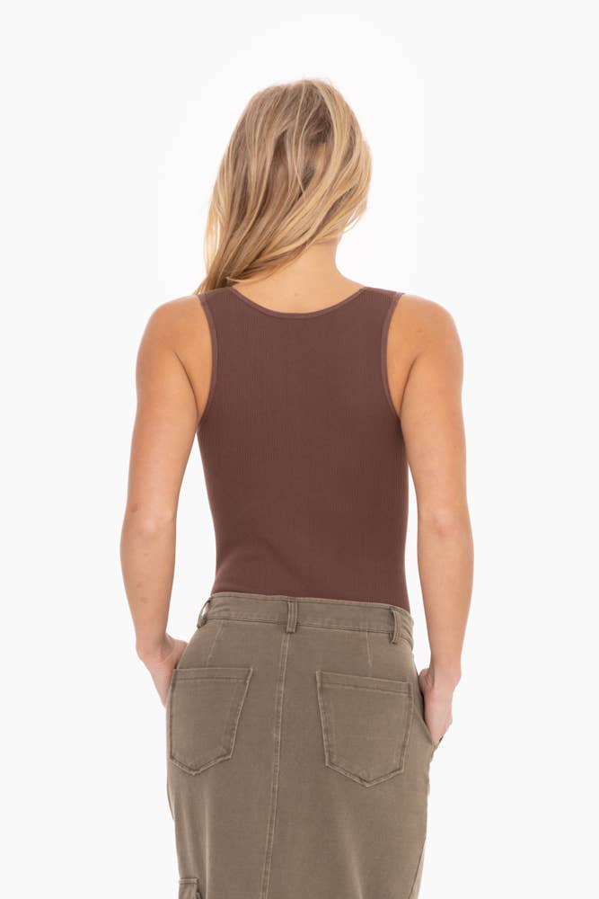 Maya Seamless Bodysuit - Brown