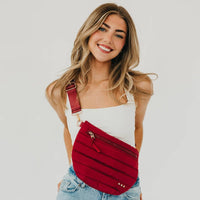 Jolie Puffer Bum Bag: Emerald