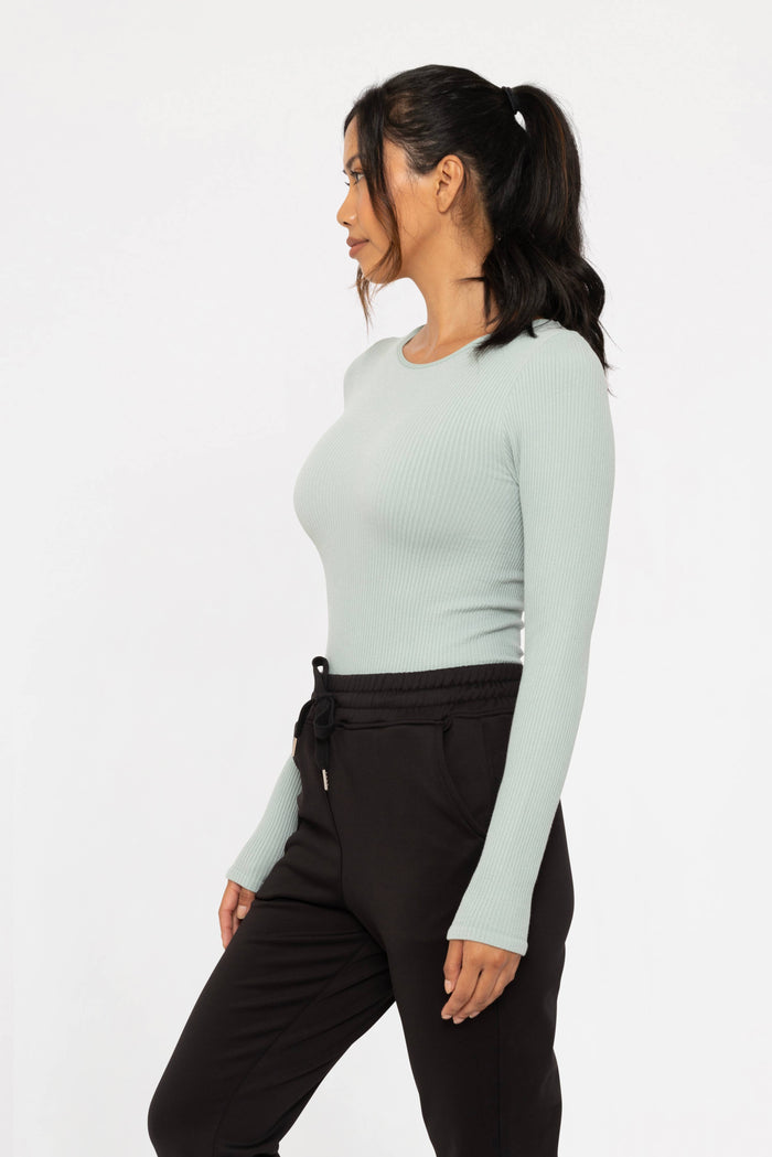 Rowena Ribbed Long Sleeve Top