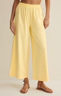 Scout Jersey Cropped Pant - Lemon