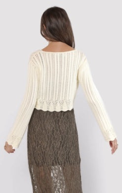 Chamomile Front Tie Cardigan