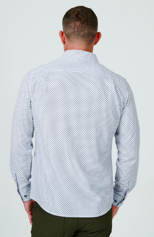 Men's Aspect Button Down Shirt - White