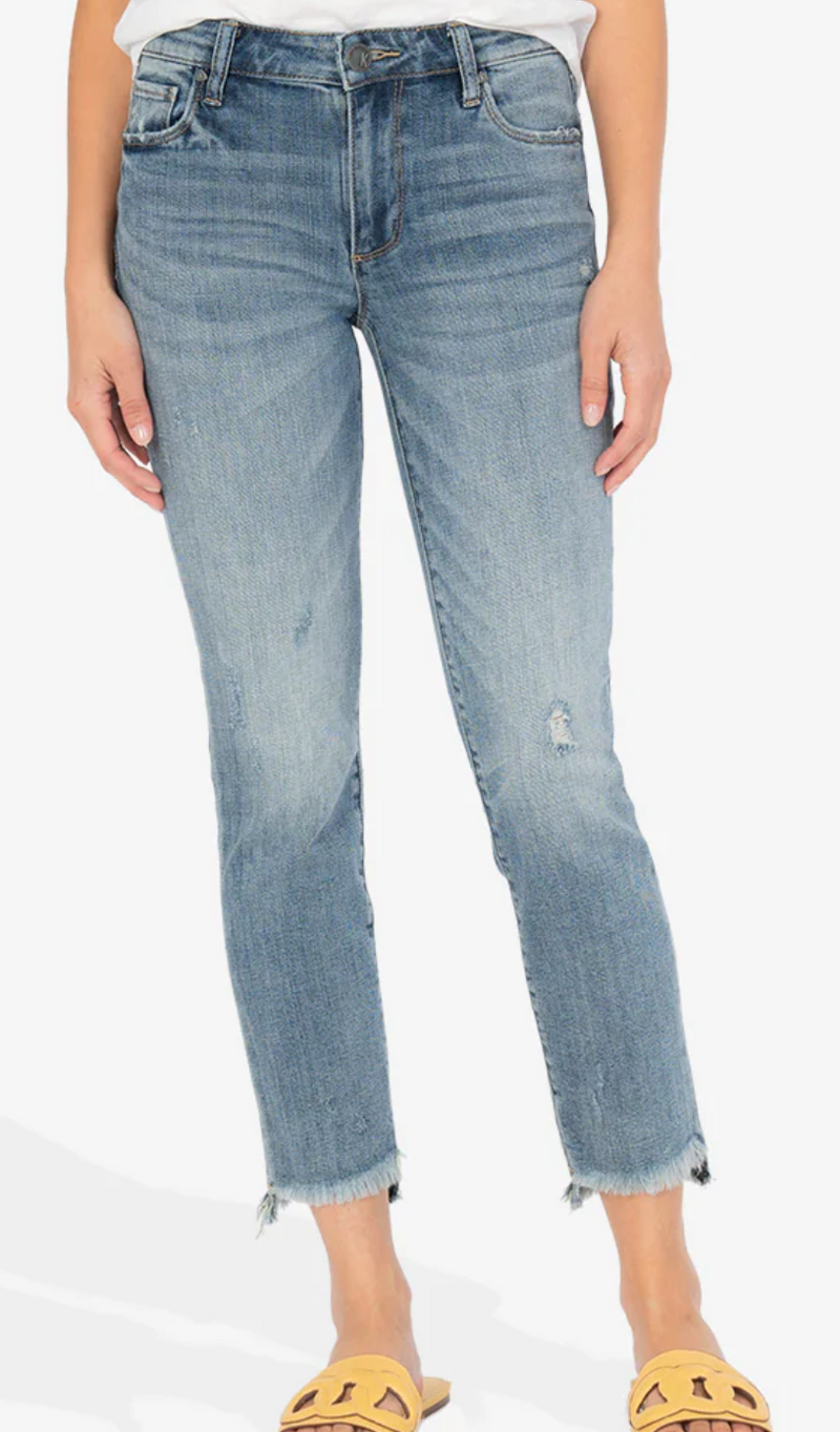 Reese Ankle Straight Jean - Respect Wash