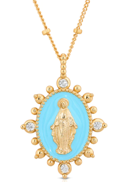 Lady Lourdes Necklace - French Blue